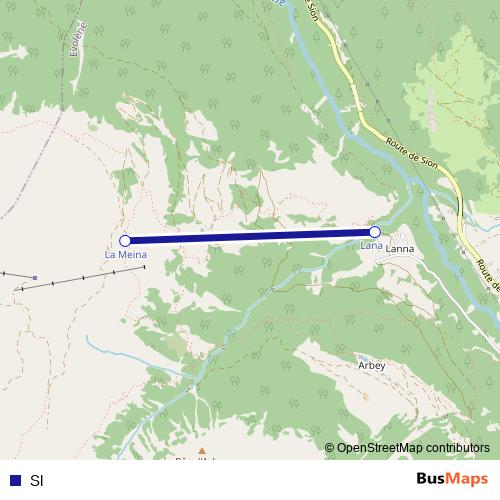Sl cable-car Line Map