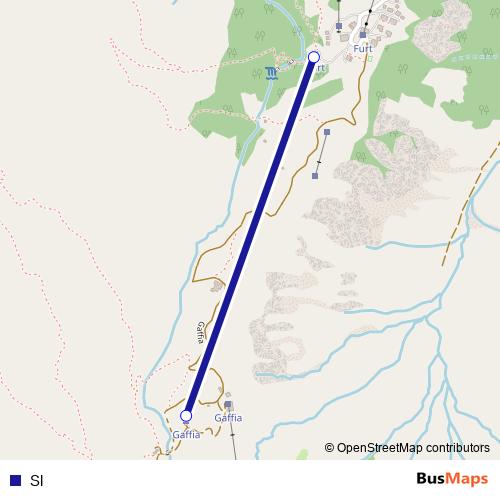 Sl cable-car Line Map