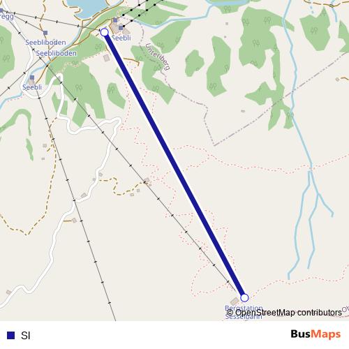 Sl cable-car Line Map