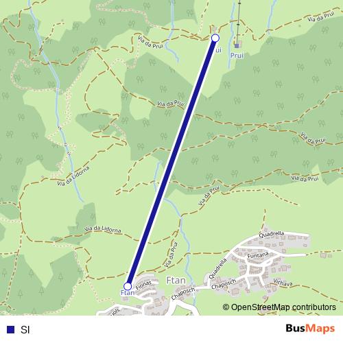 Sl cable-car Line Map