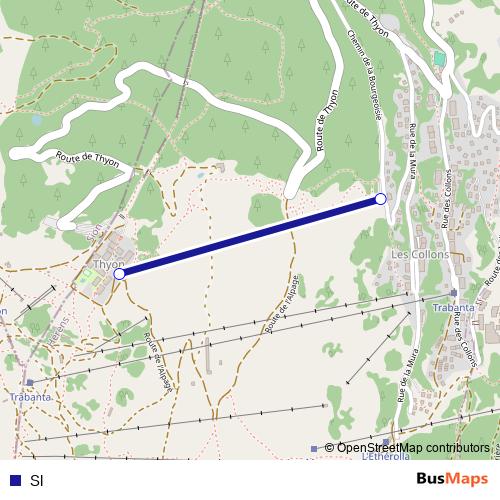 Sl cable-car Line Map