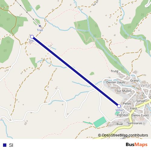 Sl cable-car Line Map