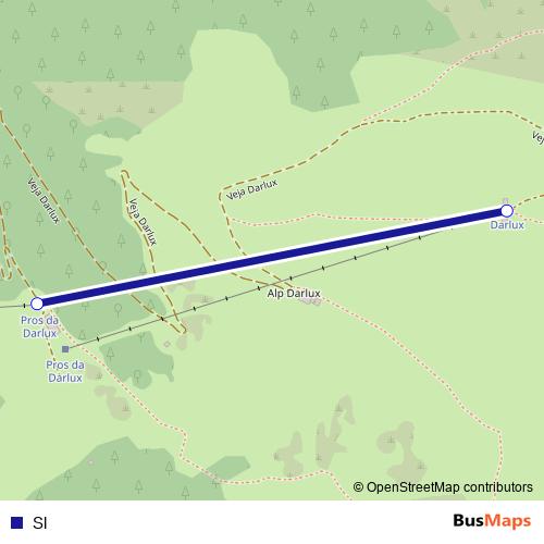 Sl cable-car Line Map