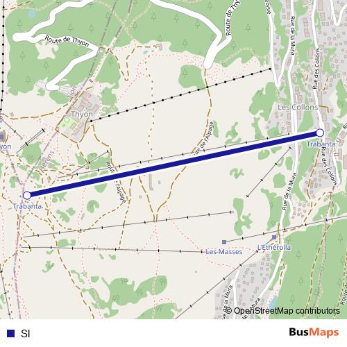 Sl cable-car Line Map