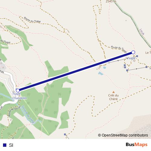 Sl cable-car Line Map
