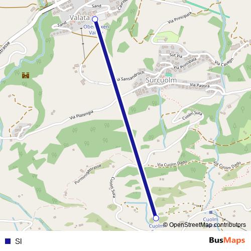 Sl cable-car Line Map