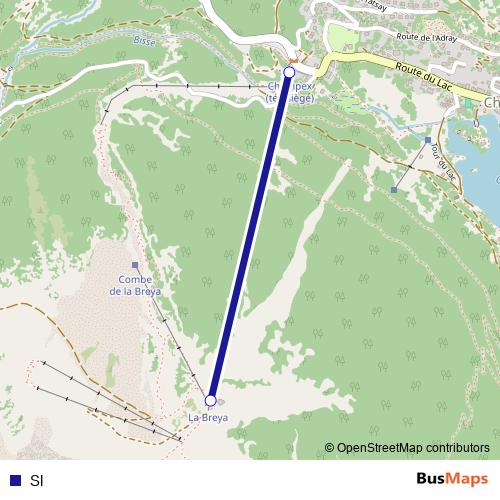 Sl cable-car Line Map