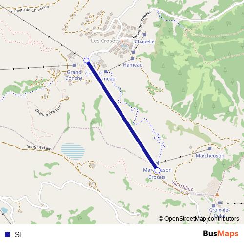 Sl cable-car Line Map