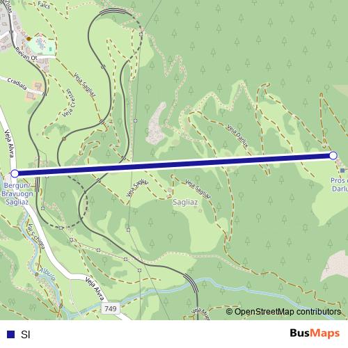 Sl cable-car Line Map