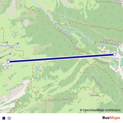 Sl cable-car Line Map