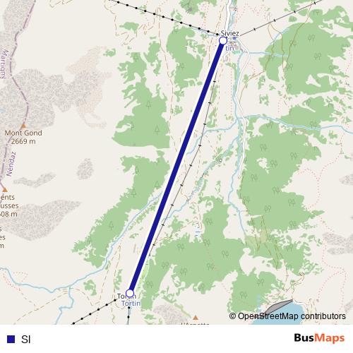 Sl cable-car Line Map