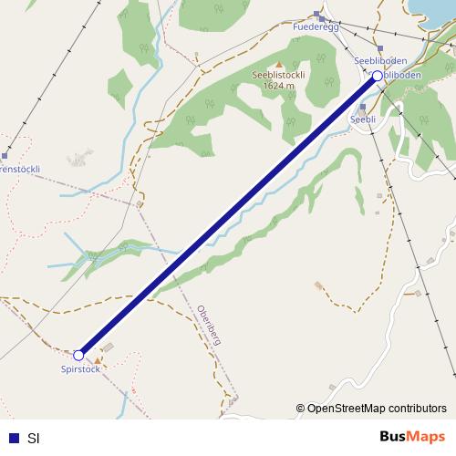 Sl cable-car Line Map