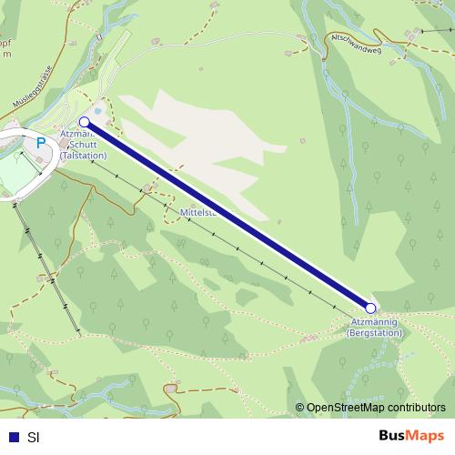 Sl cable-car Line Map