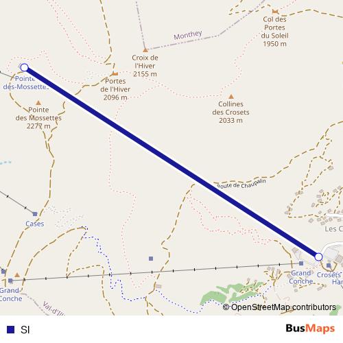 Sl cable-car Line Map
