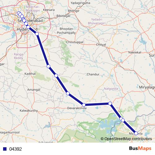 04392 bus Line Map
