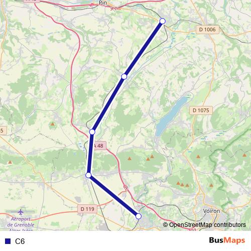 C6 bus Line Map