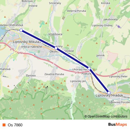 Os 7860 rail Line Map