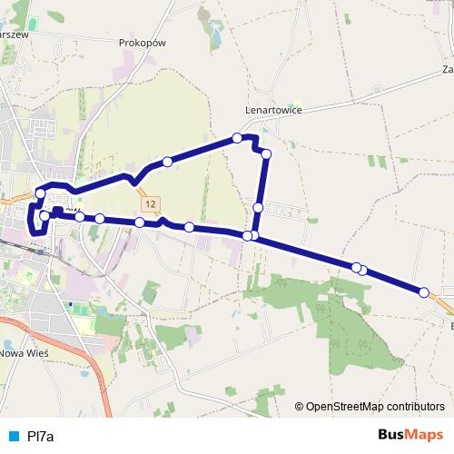 Pl7a bus Line Map