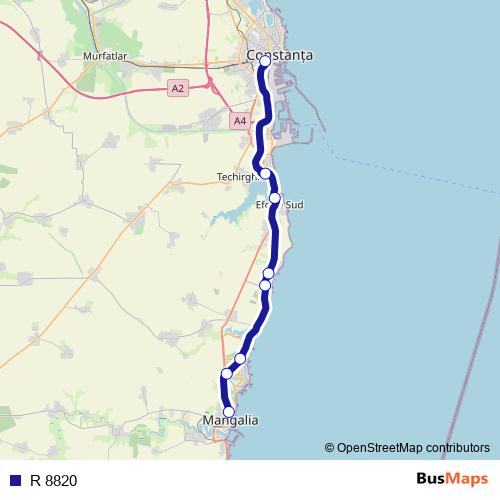 R 8820 rail Line Map