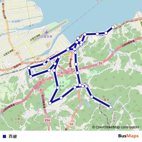 西線 bus Line Map