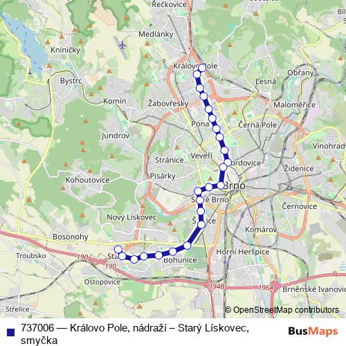 737006 tram Line Map