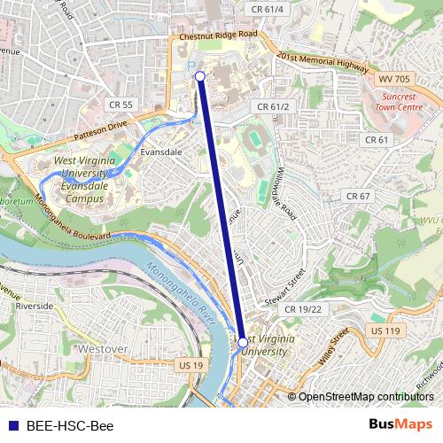 BEE-HSC-Bee tram Line Map