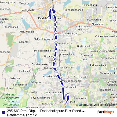 285-MC Ptml-Dbp bus Line Map