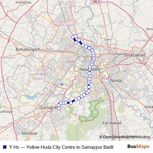 Y Hs metro Line Map