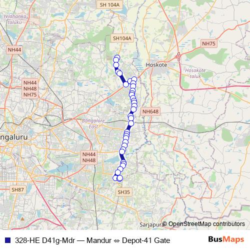 328-HE D41g-Mdr bus Line Map