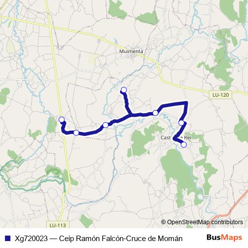 Xg720023 bus Line Map