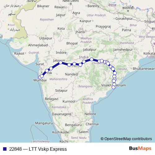 22848 rail Line Map