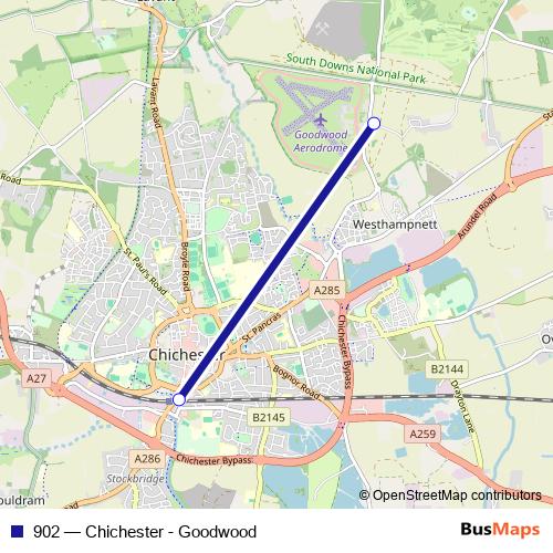 902 bus Line Map
