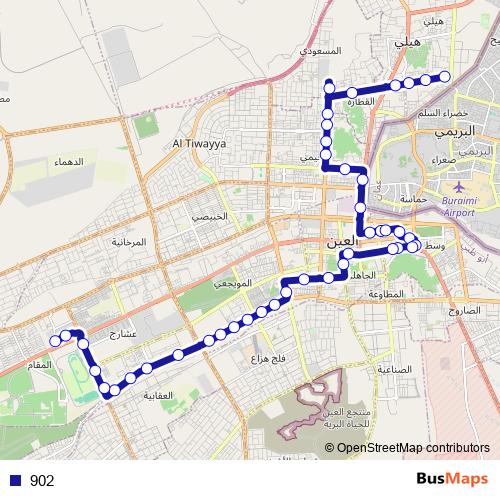 902 bus Line Map
