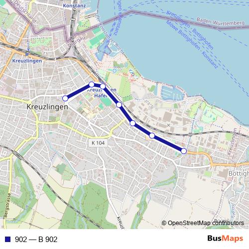 902 bus Line Map