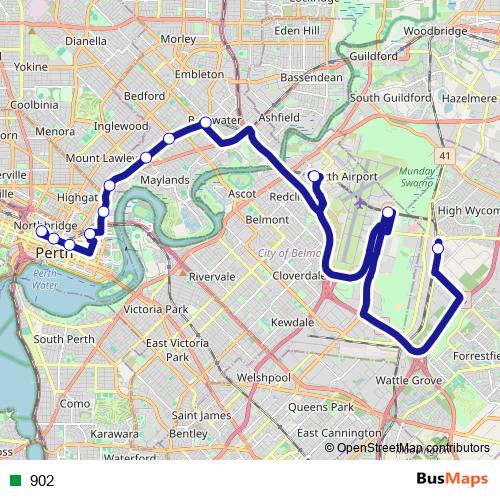 902 bus Line Map