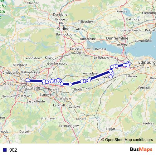 902 bus Line Map