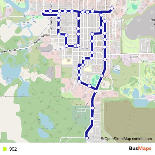 902 bus Line Map
