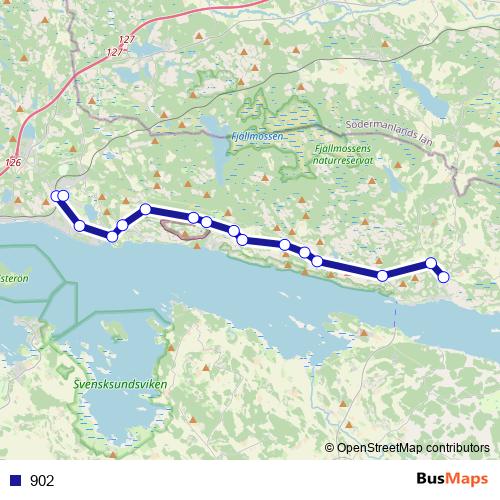 902 bus Line Map