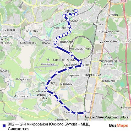 902 bus Line Map