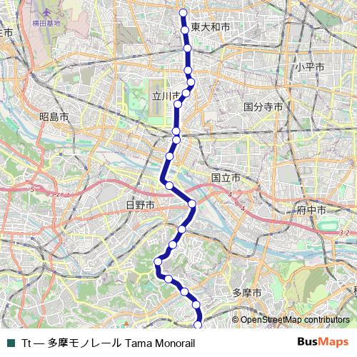Tt monorail Line Map