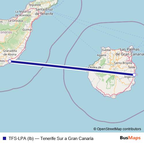 TFS-LPA (Ib) air Line Map