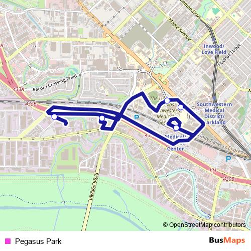Pegasus Park bus Line Map