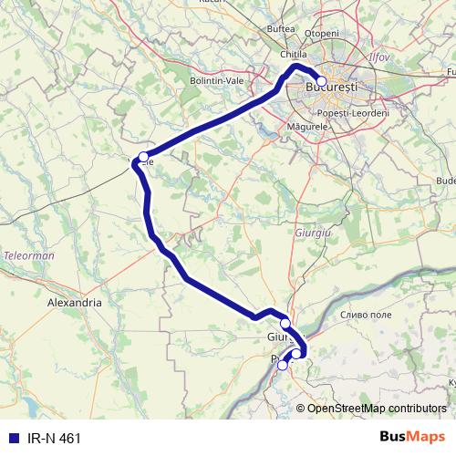 IR-N 461 rail Line Map