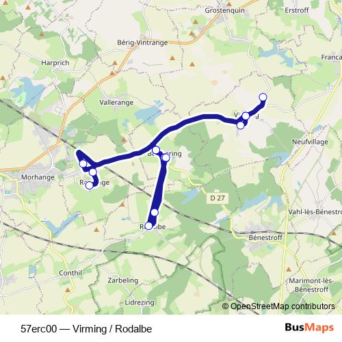 57erc00 bus Line Map