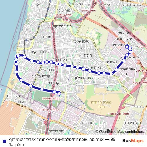 99 bus Line Map