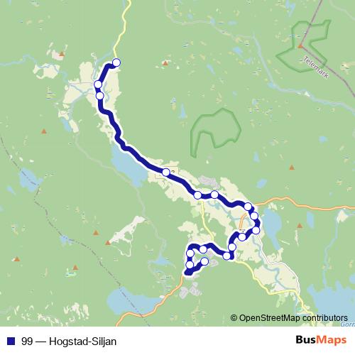 99 bus Line Map