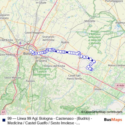 99 bus Line Map