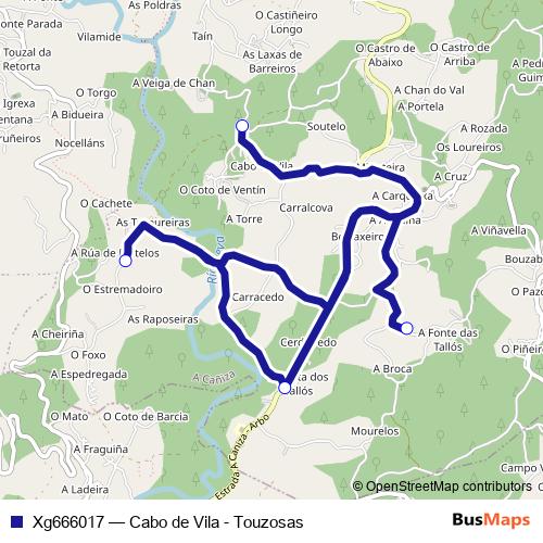 Xg666017 bus Line Map