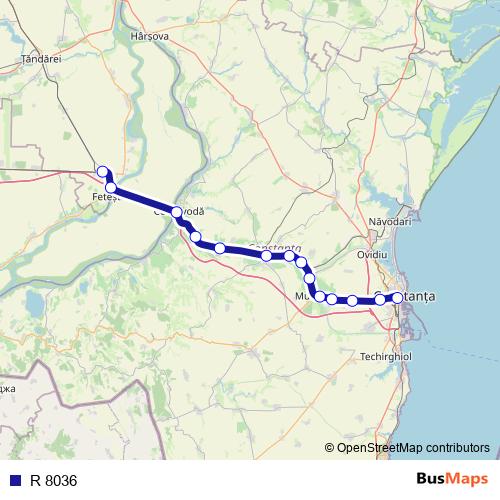 R 8036 rail Line Map