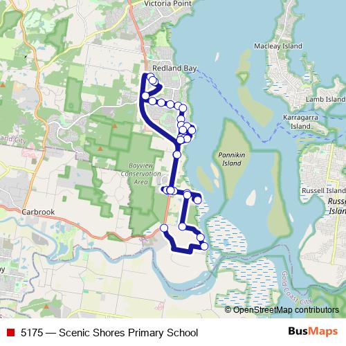 5175 bus Line Map